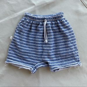 NWOT boy shorts - heather chambray stripe